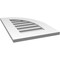 Ekena Millwork Quarter Round Top Right Surface Mount PVC Gable Vent w/ 3-1/2"W x 1"P Standard Frame, 16"W x 24"H GVPQR16X2401SF - alternate 2